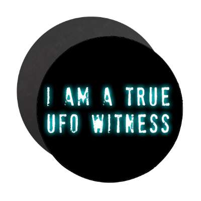 i am a true ufo witness stamped magnet