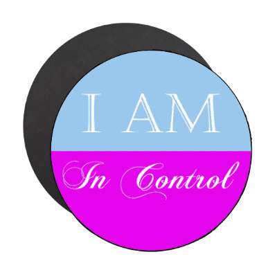 i am in control affirmation magnet