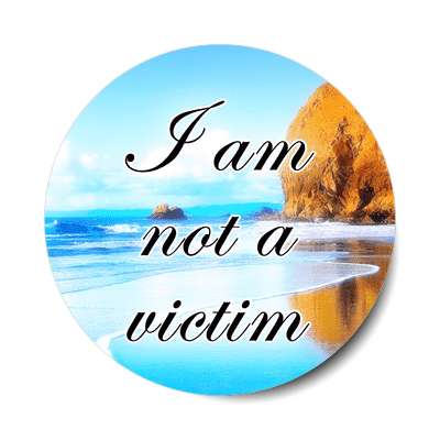 i am not a victim affirmation sticker