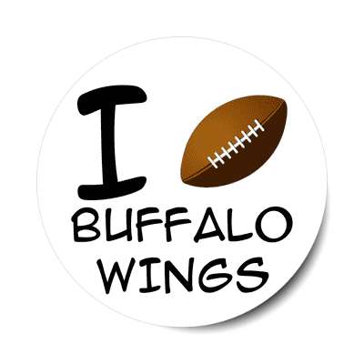i football buffalo wings sticker