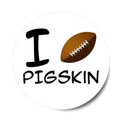 i football pigskin sticker