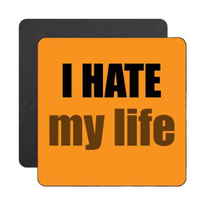 i hate my life magnet