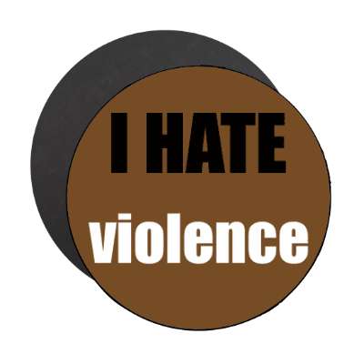 i hate violence magnet