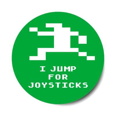 i jump for joysticks sticker