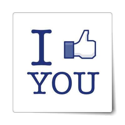 i like you facebook thumbs up sticker