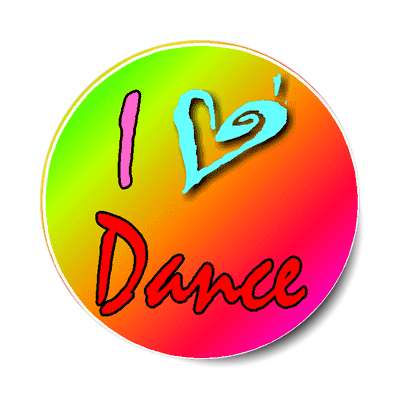 i love dance sticker