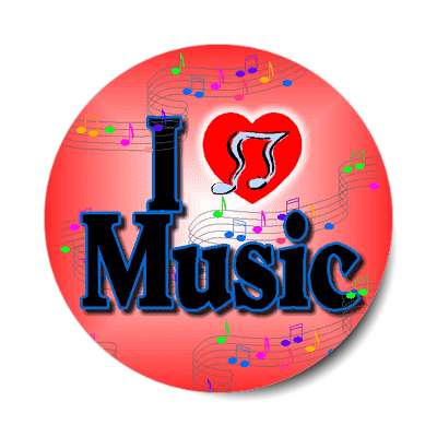 i love music sticker
