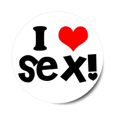 i love sex sticker