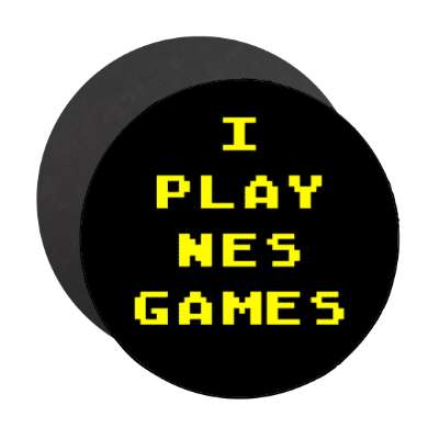 i play nes games magnet