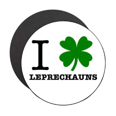 i shamrock leprechauns magnet