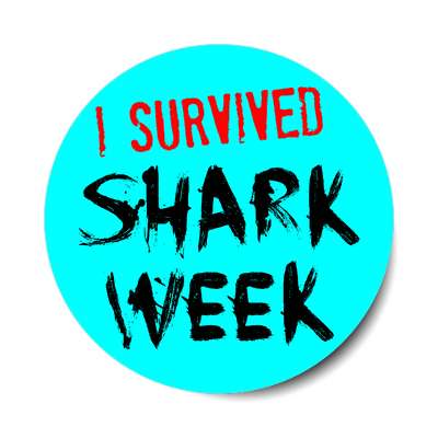 i survived shark week sticker