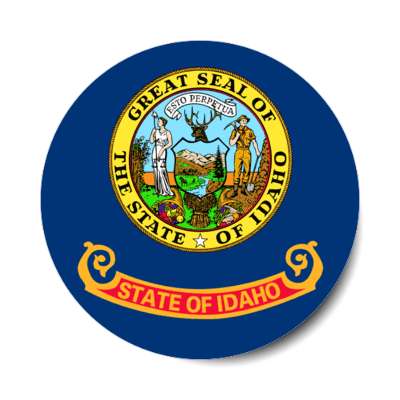 idaho state flag usa stickers, magnet