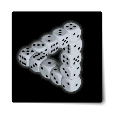 impossible dice sticker