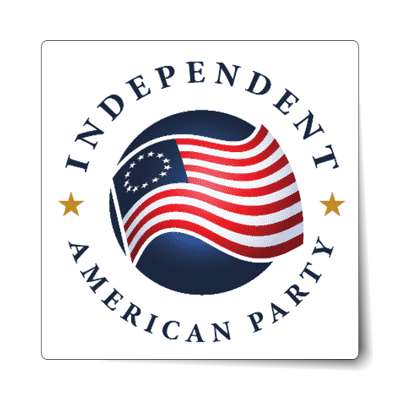 independent party sticker