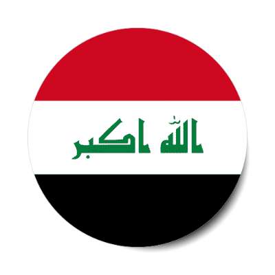 iraq flag country stickers, magnet