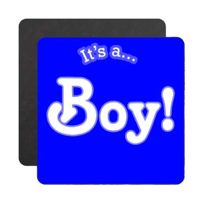 its a boy blue stylized magnet