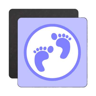 its a boy footprints magnet