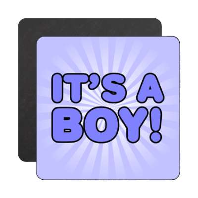 its a boy rays blue bold magnet
