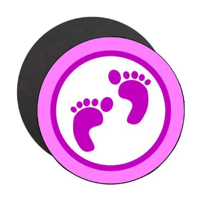 its a girl footprints magnet