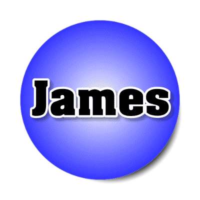 james male name blue sticker