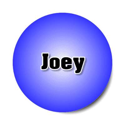 joey male name blue sticker