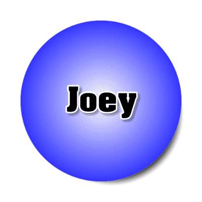 joey male name blue sticker