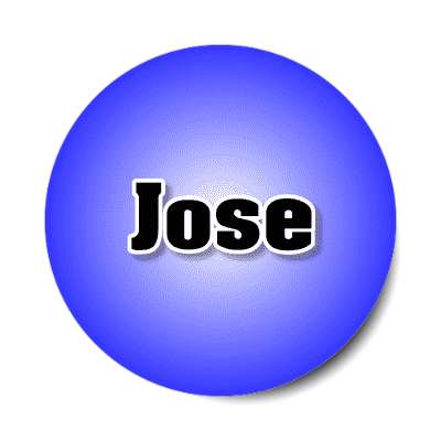 jose male name blue sticker