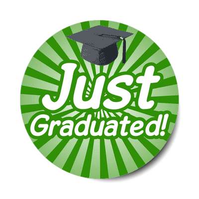 just graduated sticker