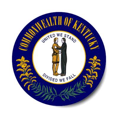 kentucky state flag usa stickers, magnet