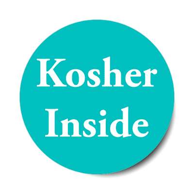 kosher inside sticker