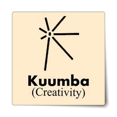 kuumba creativity sticker