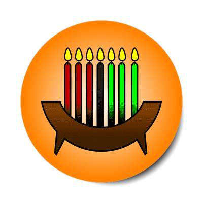 kwanzaa candles sticker