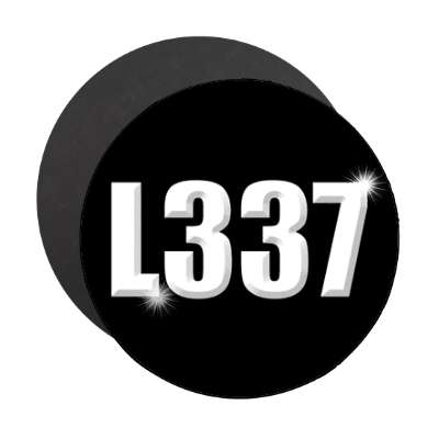 leet black bevel magnet