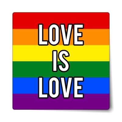lgbt love is love sticker