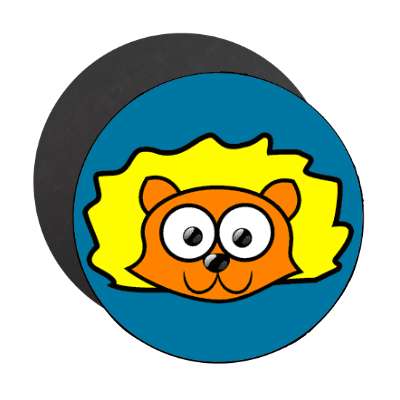 lion cartoon cute animal magnet