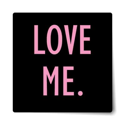 love me black sticker