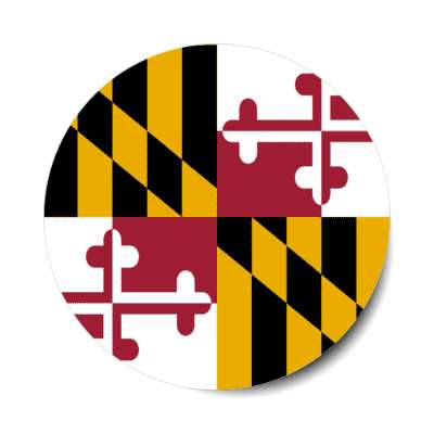maryland state flag usa stickers, magnet