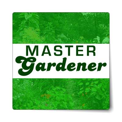 master gardener sticker