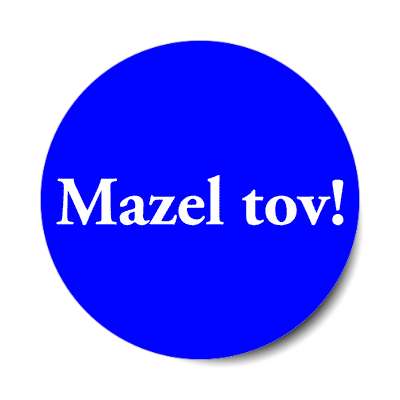 mazel tov sticker
