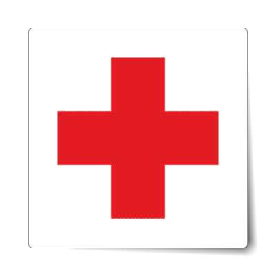 medical cross sticker