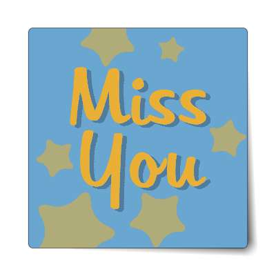 miss you sticker