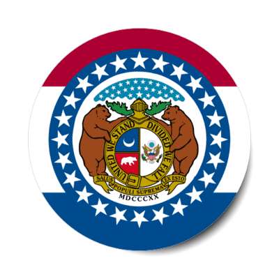 missouri state flag usa stickers, magnet