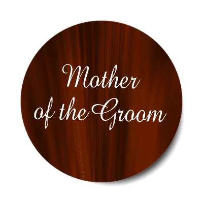 mother of the groom dark red curtains sticker
