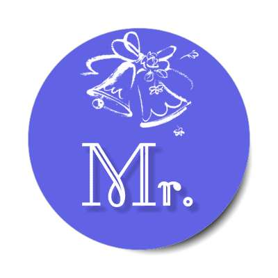mr mister classy bells blue sticker