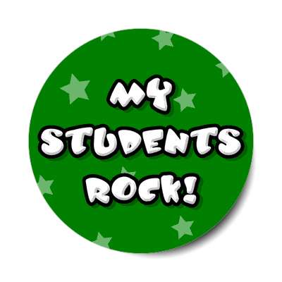 my students rock sticker