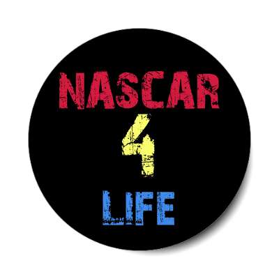 nascar 4 life sticker