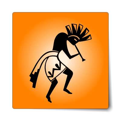 native american dancer sticker