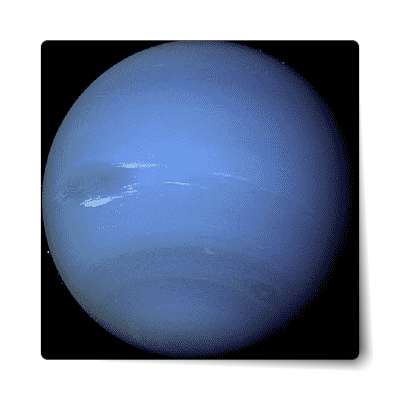 neptune eighth planet from sun solar system sticker