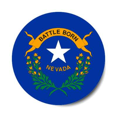 nevada state flag usa stickers, magnet