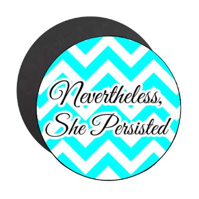 nevertheless she persisted zig zag aqua magnet